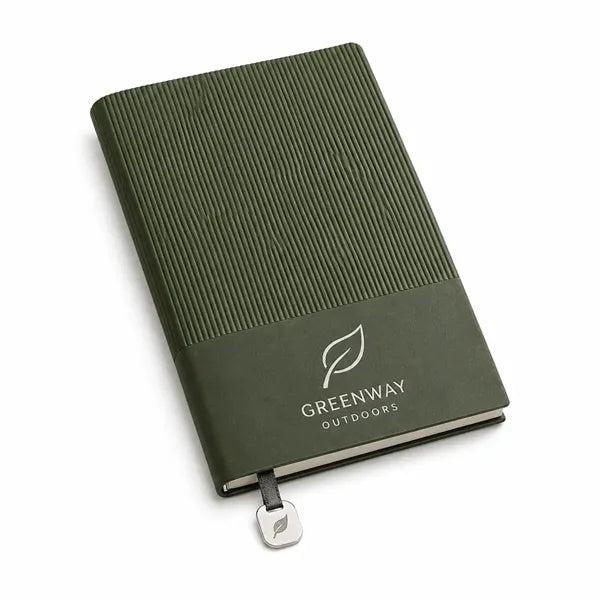 A5 Textured Notebook with Bookmark Charm