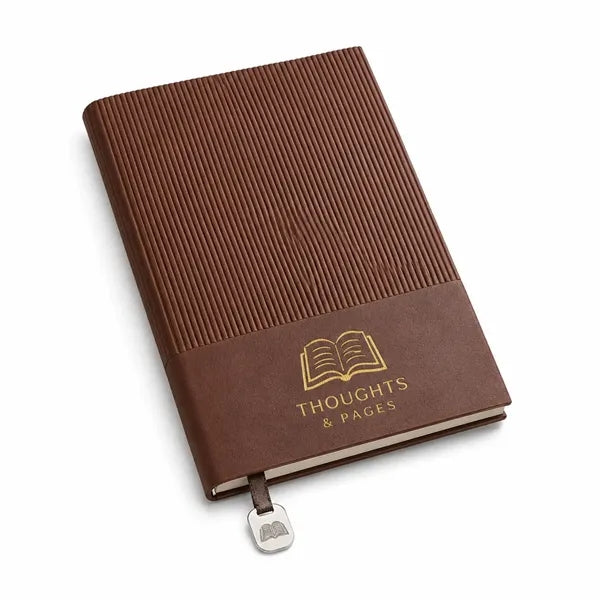 A5 Textured Notebook with Bookmark Charm