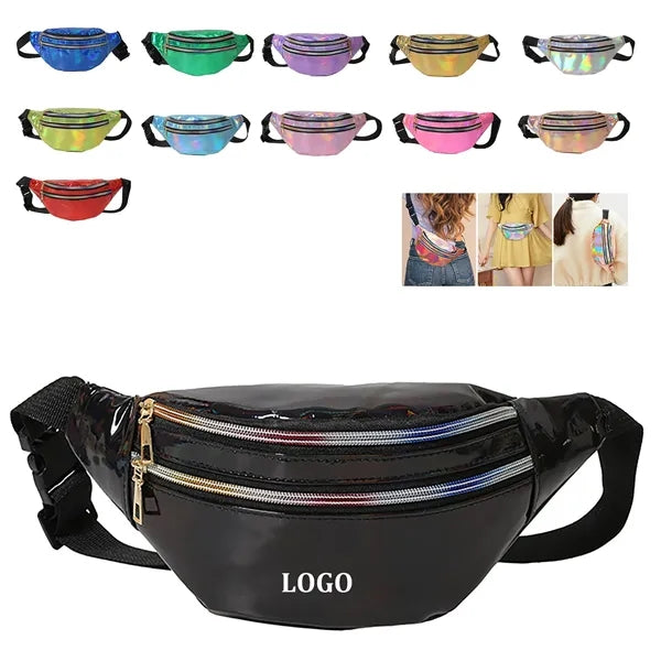 Holographic Waterproof Shiny Waist Bag