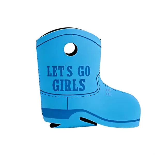 PU Leather Shoe Shape Can Cooler Sleeve