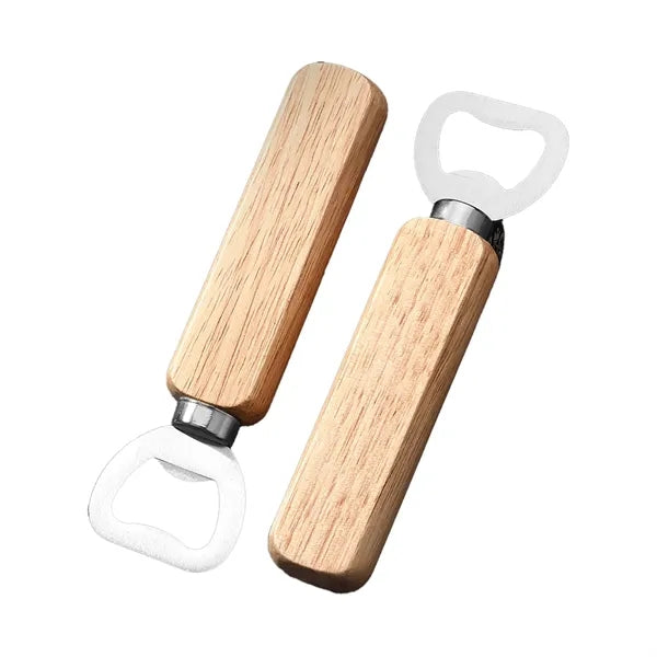 Wood Bottle Popper Opener