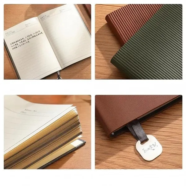 A5 Textured Notebook with Bookmark Charm