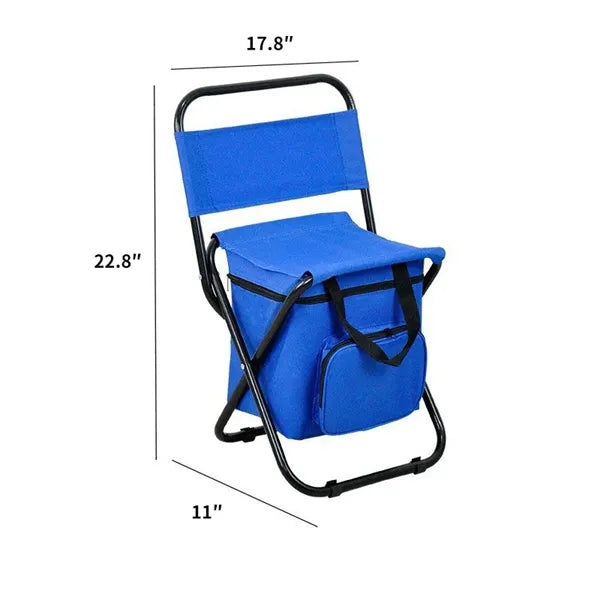 Foldable Insulated Cooler Camping Chair