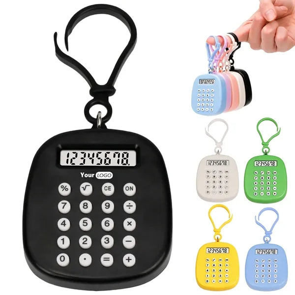 Small electronic calculator keychain With Maze