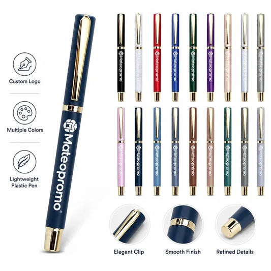 Logo Stylish Plastic Business Ballpoint Pen