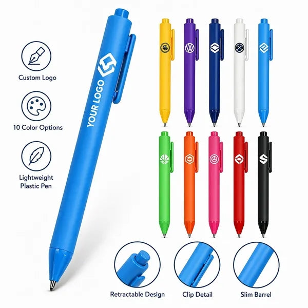 Plastic Ballpoint Pen with Logo