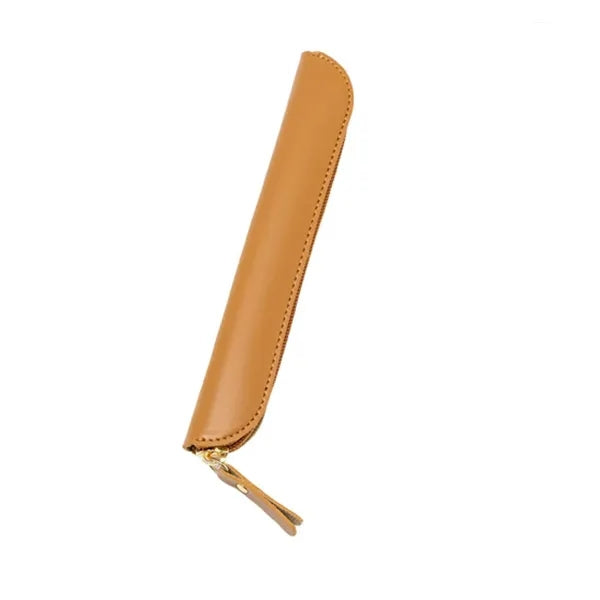 Leather Zipper Pen Case