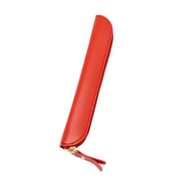 Leather Zipper Pen Case