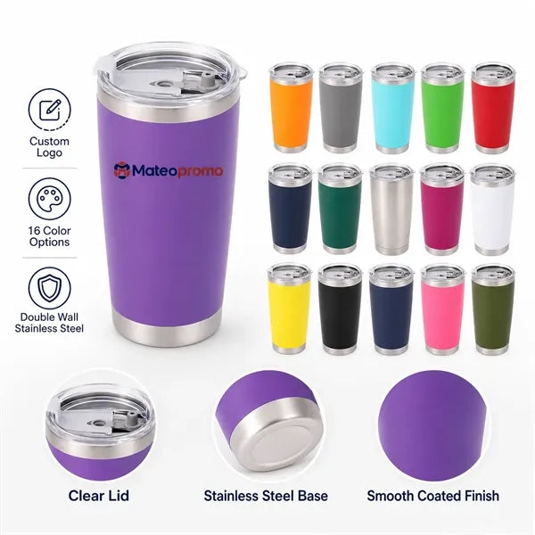 Logo 20 oz Double Wall Stainless Steel Beer Mug