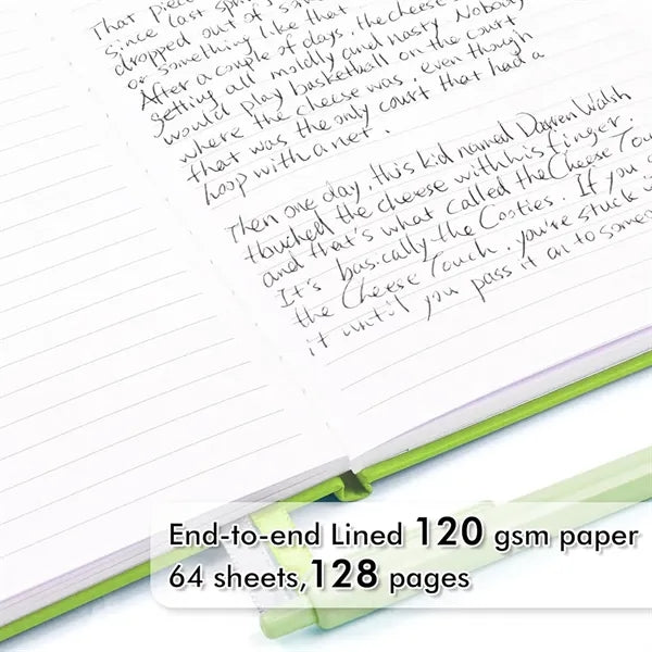 A5 PU Leather Notebook with Pen Holder