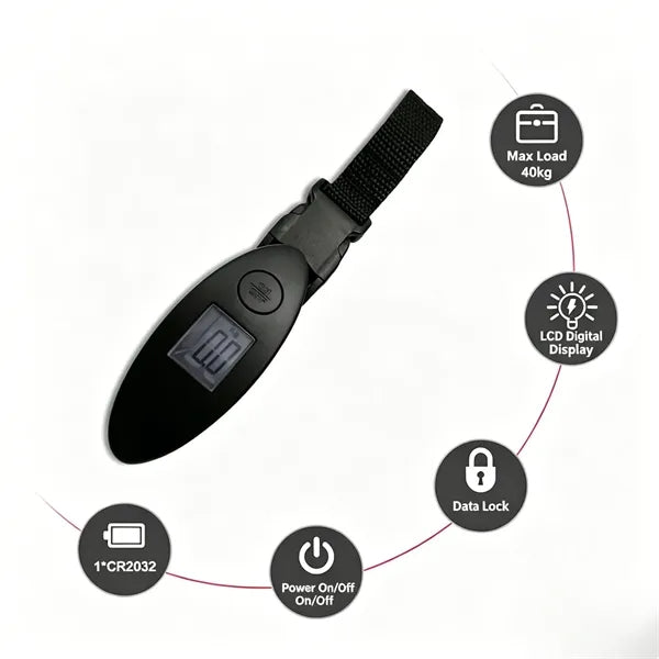 Handheld household electronic weighing device