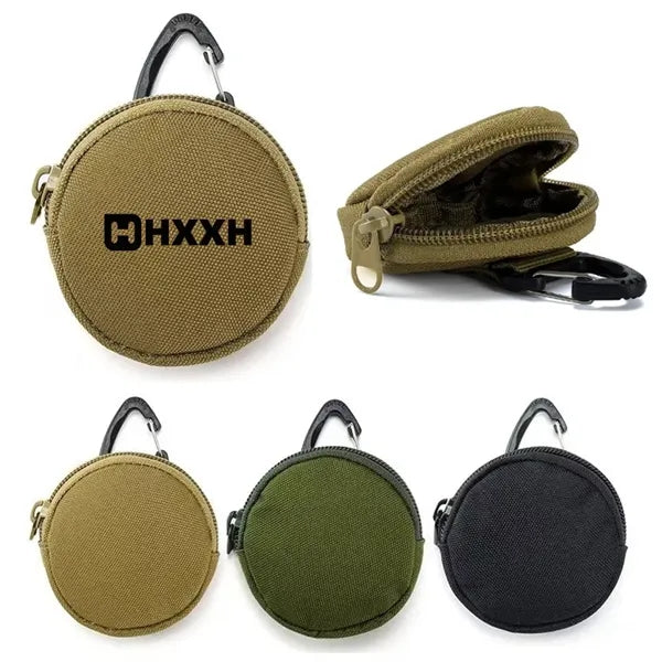 Small Round Zipper Tactical Coin Purse