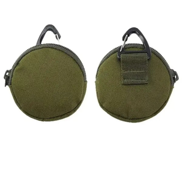 Small Round Zipper Tactical Coin Purse