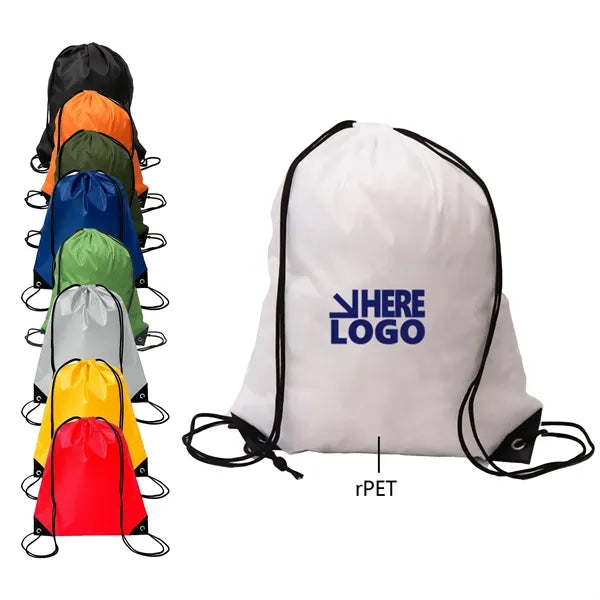 Lightweight rPET Sports Drawstring Backpack