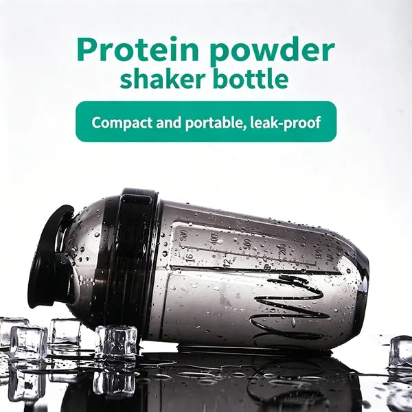 17oz Transparent shaking mixing bottle with scale