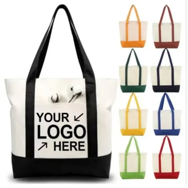 Portable Heavy Cotton Canvas Tote Bag