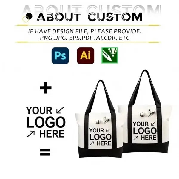 Portable Heavy Cotton Canvas Tote Bag