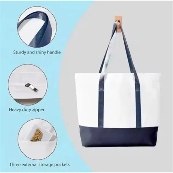 Portable Heavy Cotton Canvas Tote Bag