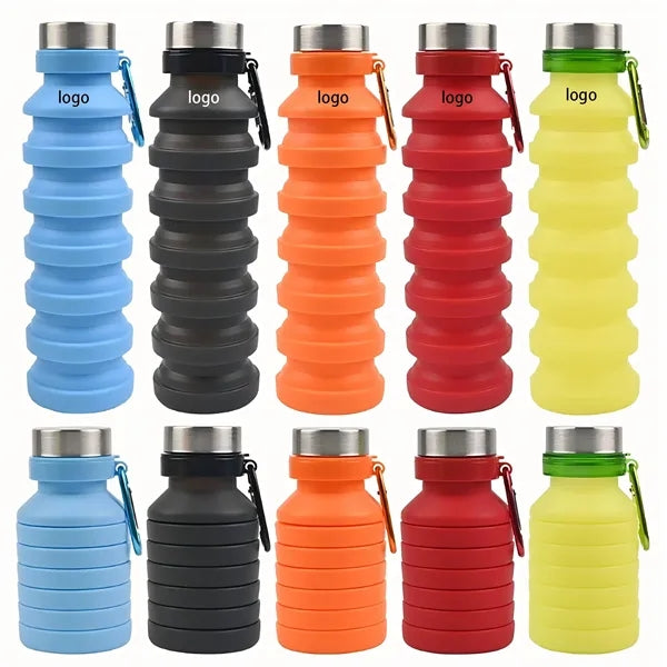 18.6oz Folding Portable Sports Water Bottle