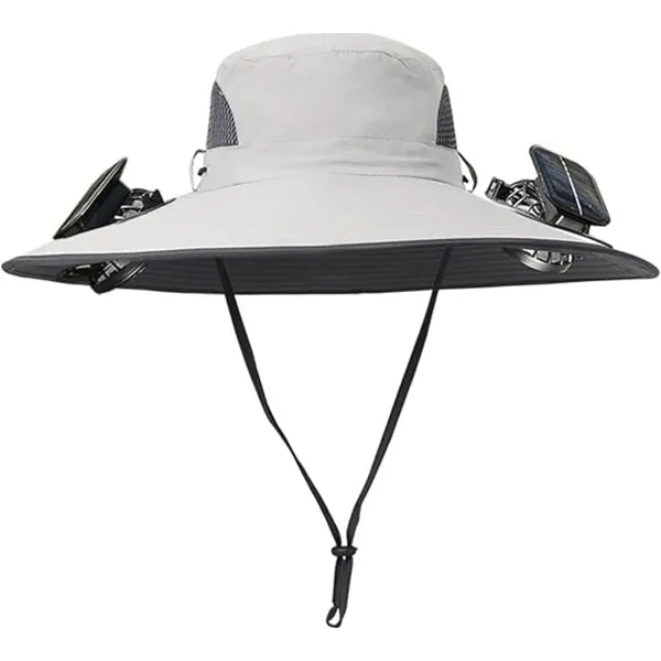 Sun Hat With Solar-Powered Fan