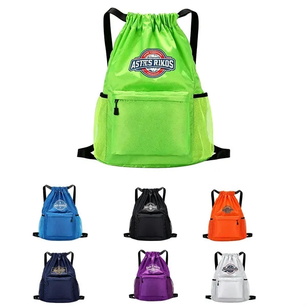 Drawstring Backpack with Custom Logo