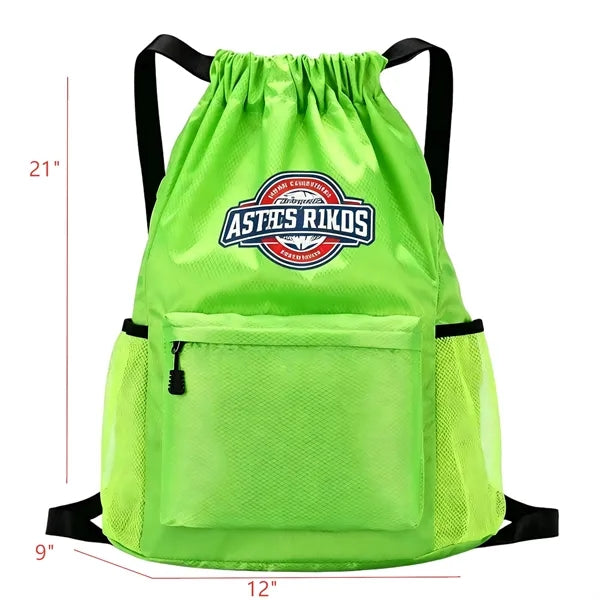 Drawstring Backpack with Custom Logo