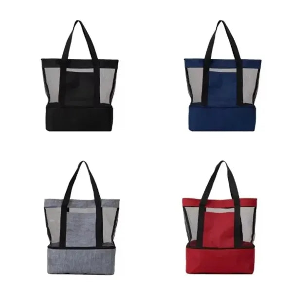 Beach Tote Bag with Cooler Compartment