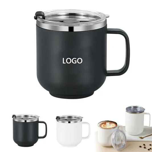 Stainless Steel Coffee Mug With Lid 14 OZ