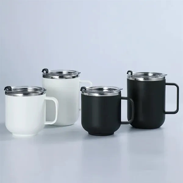 Stainless Steel Coffee Mug With Lid 14 OZ