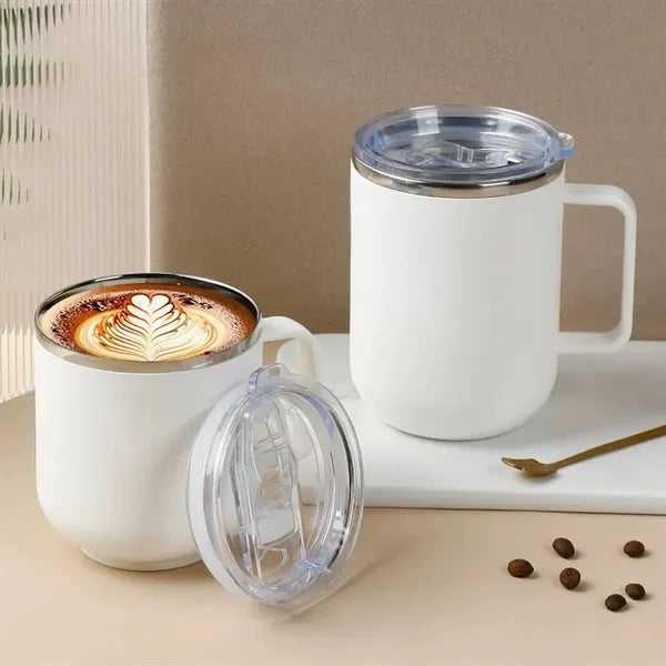 Stainless Steel Coffee Mug With Lid 14 OZ