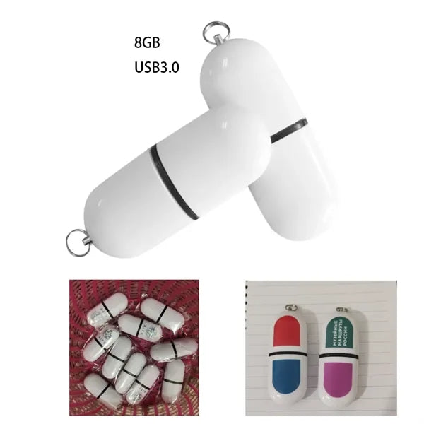 8GB Capsule Pill USB 3.0 Flash Drive