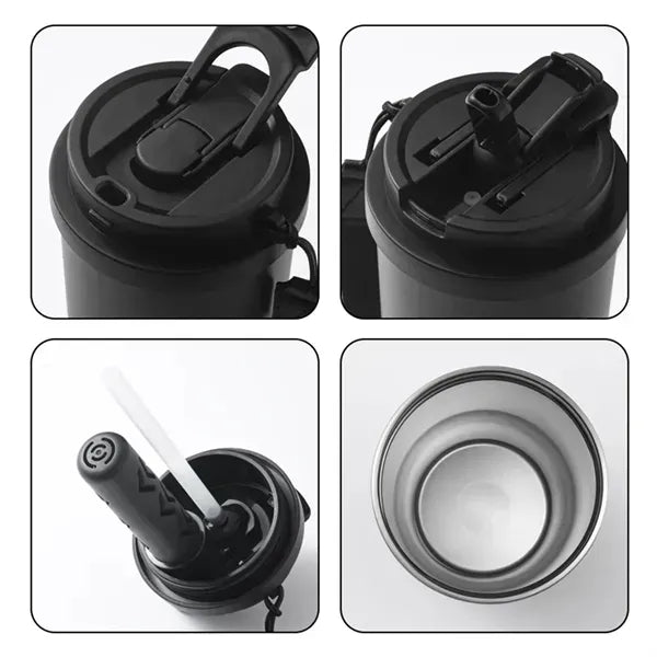 25oz Stainless Steel Travel Mug with Strap