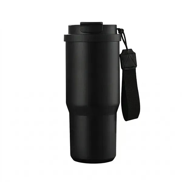 25oz Stainless Steel Travel Mug with Strap