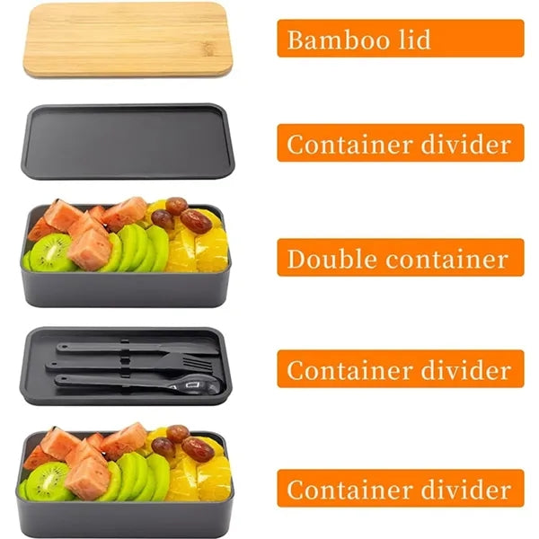Bento Lunch Box With Cooler Bag for Women & Men