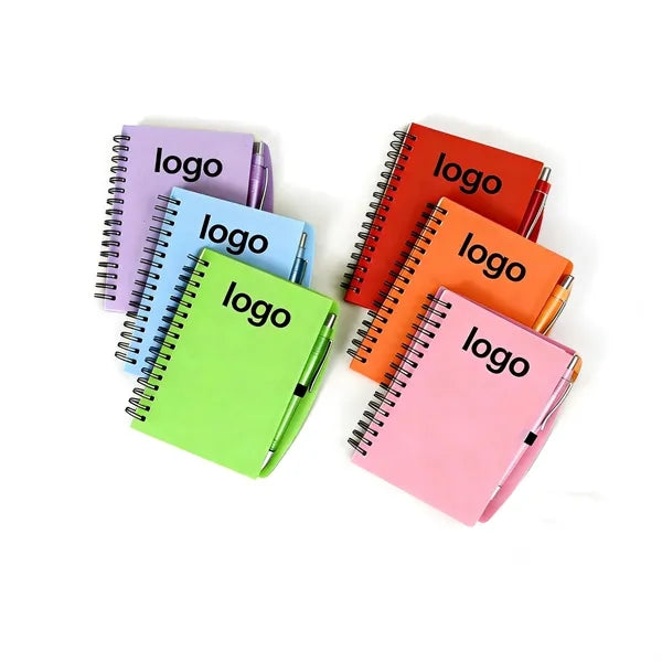 A6 With Pen Coil Notebook