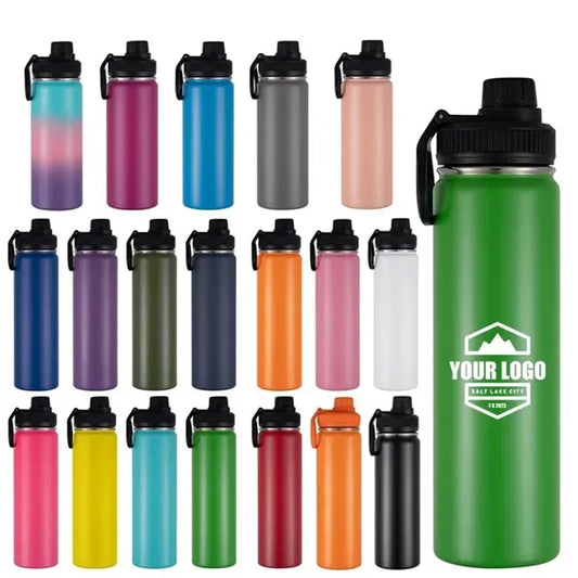 22 oz Insulated Water Bottle with Leakproof Spout Lid