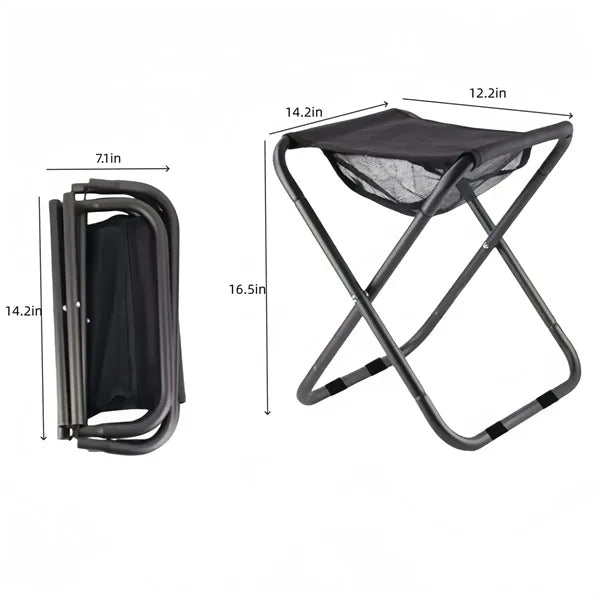 Thickened Aluminum Folding Stool Portable