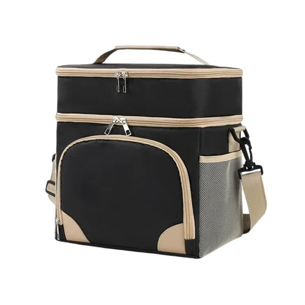 Two Compartments Insulated Lunch Bag