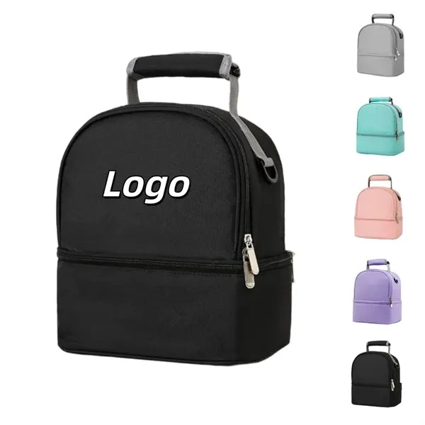 Double Decker Leakproof Insulated Lunch Bag
