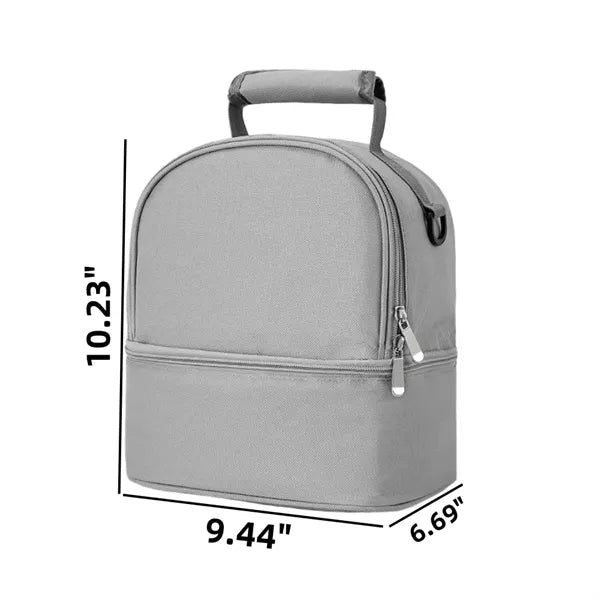 Double Decker Leakproof Insulated Lunch Bag