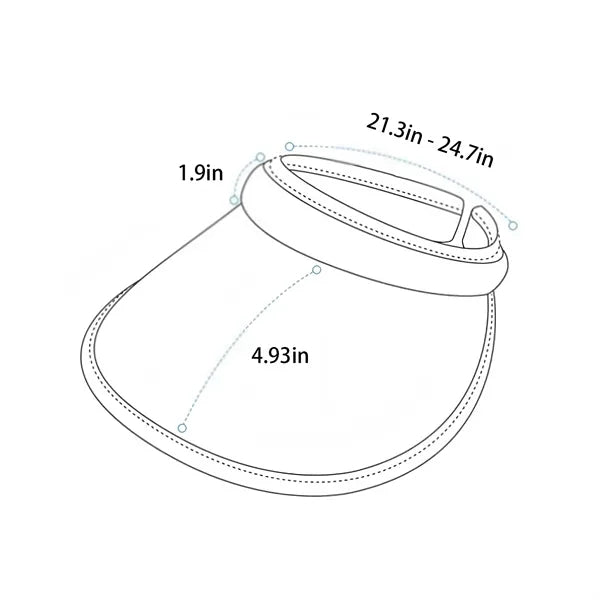 Foldable Empty Top Sun Hat