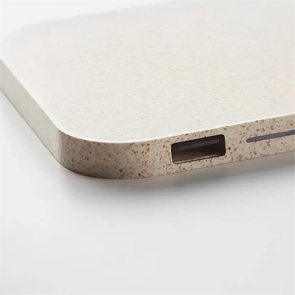 Biodegradable Wheat Straw Desktop Wireless Charger