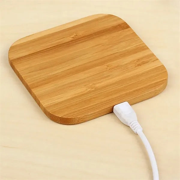 15W Eco-Friendly Bamboo & Wood Wireless Charging Pad