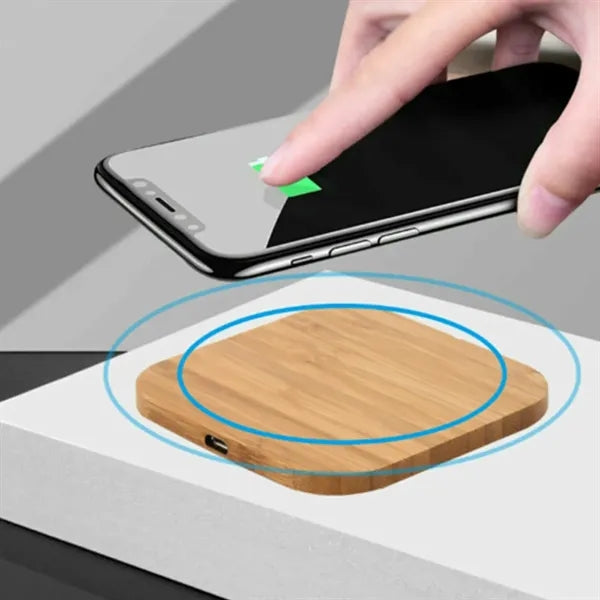 15W Eco-Friendly Bamboo & Wood Wireless Charging Pad