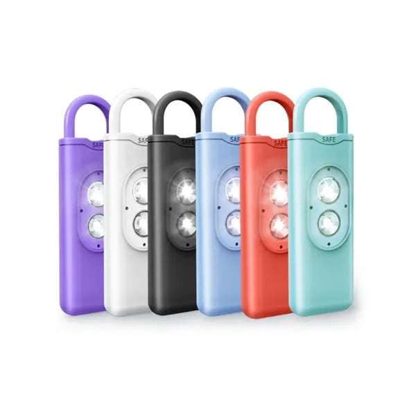 Personal Safety Alarm Keychain with Dual LED Strobe Lights