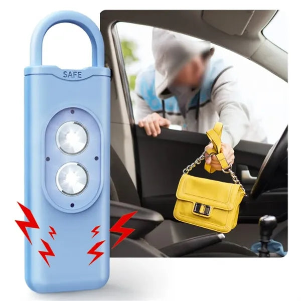 Personal Safety Alarm Keychain with Dual LED Strobe Lights