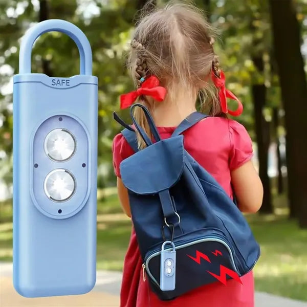 Personal Safety Alarm Keychain with Dual LED Strobe Lights