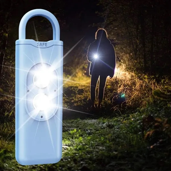 Personal Safety Alarm Keychain with Dual LED Strobe Lights