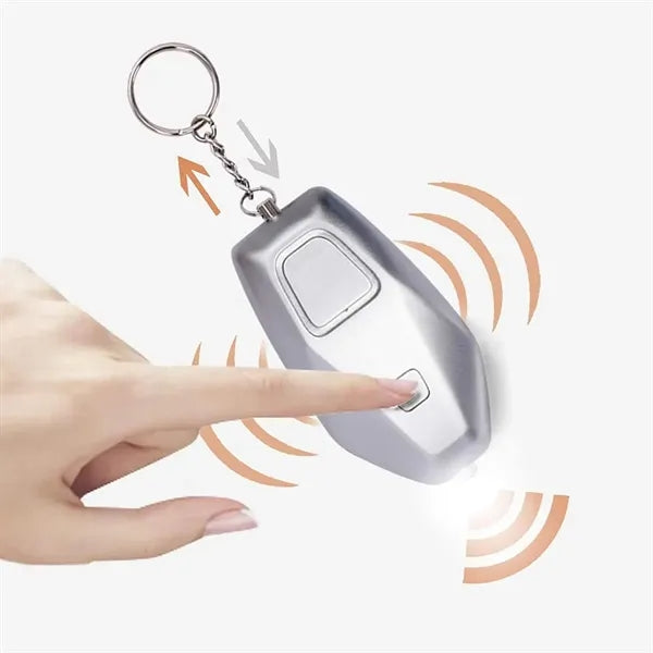 Personal Security Travel Alarm Keychain with LED Light