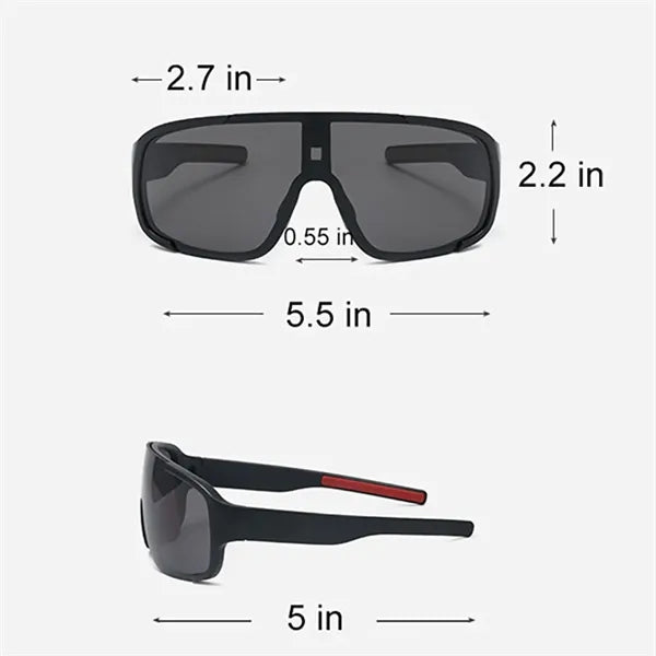 One Piece Lens Sports Sunglasses